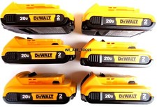  6 Dewalt 20V DCB203 2.0 AH MAX XR Batteries 20 Volt For Drill, Saw