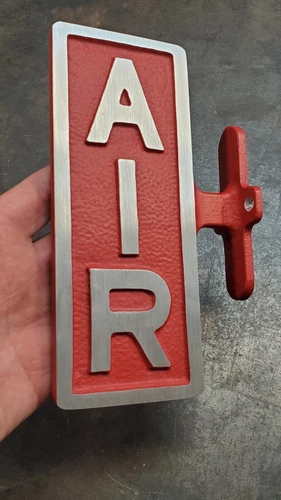 1940 1950 Eco Meter Tireflator Vintage Air Station Service Sign Gas Oil Enamel