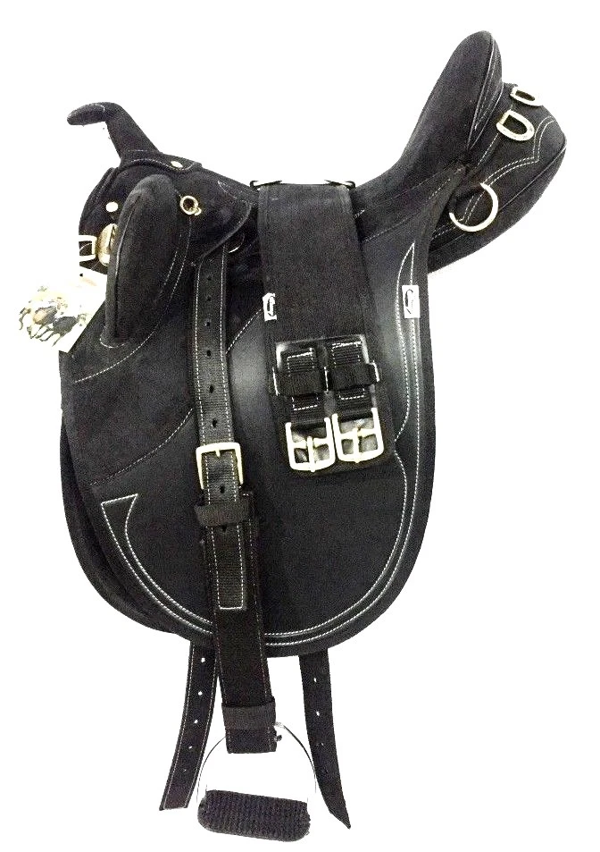 Nouvelle selle australienne en cuir de stock avec la corne