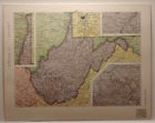 Vintage West Virginia Atlas Map 1962 Msm Rand McNally Cosmopolitan World Atlas