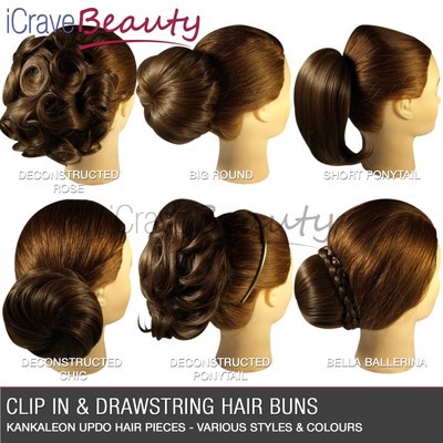 Clip In Hair Bun Hair Extensions Hair Piece Wigs Ponytail