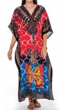 Women Caftan African Dashiki Kaftan Hippie Boho Cocktail Casual Dress free Size