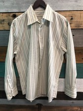 Pronto Uomo Men's Non-Iron Long Sleeve Button-up Dress Shirt Sz L