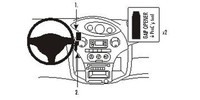 Brodit Proclip 853381 Montagekonsole FüR Toyota Yaris Baujahr 2003 - 2005