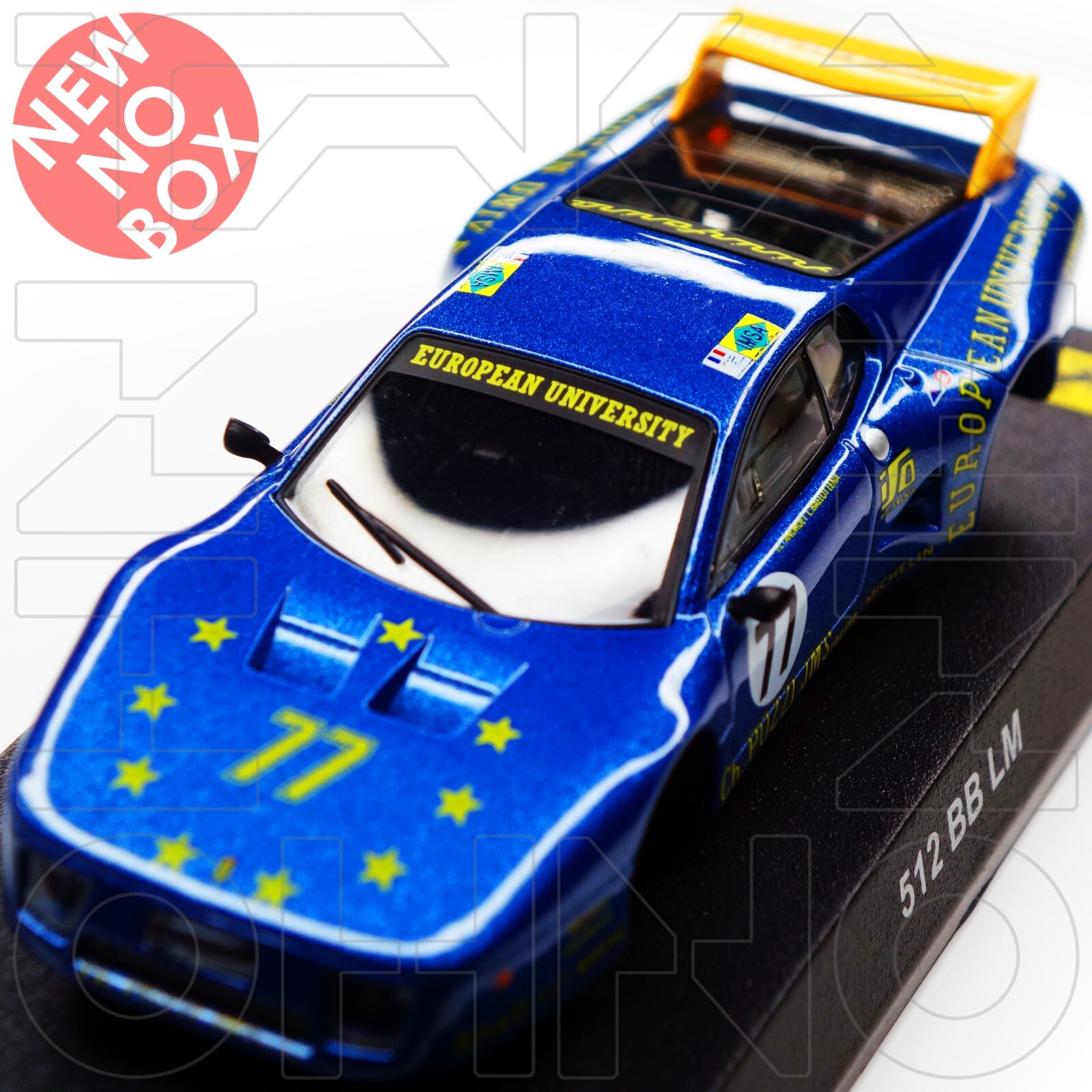 Ferrari 512 BB LM 24h Le Mans #77 1980 JMS KYOSHO 1:64 Racing