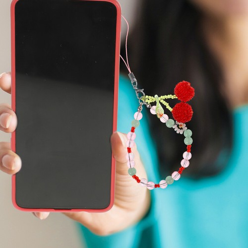 2 Pcs Phone Lanyard Beaded Charms Strap Cell Chain - 第 3/12 張圖片