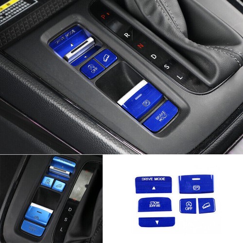 Blue For Honda CRV CRV 20232024 Aluminum Console Gear Shift Button