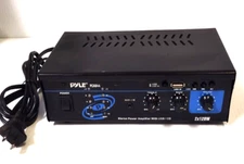 Pyle Pro PCAU44 Mini 120 Watt x 2 Stereo Power Amplifier w/ USB Input Powers On