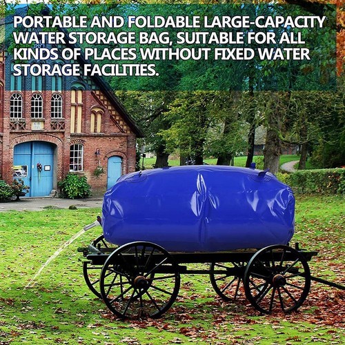 Collapsible Water Bladder Tanks,Foldable Water Tank with Faucet,Outdoor Flexib ∈ - Picture 3 of 11