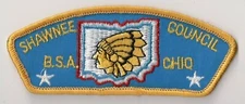 BSA, Shawnee Council T-1a CSP, Ohio, Cloth Back