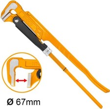 Pinza Giratubi Svedese Chiave a Ganasce in Acciaio al carbonio a 90° da 2" INGCO