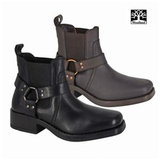 Woodland M486 Low HARLEY Men's Leather Biker Western Cowboy Boots