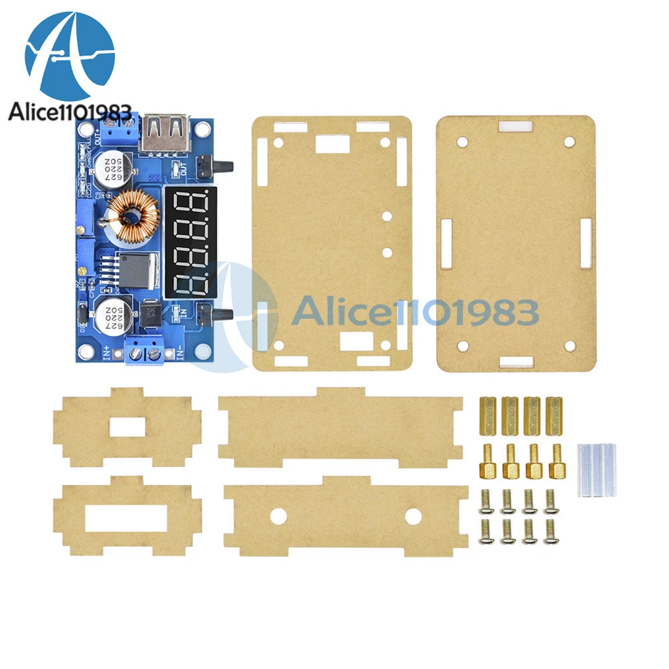 5A CC/CV W USB Voltmeter LED Drive Step down Li-ion charger Power Module + CASE - Image 4 of 4