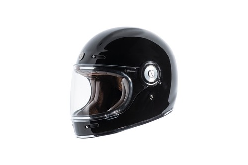Torc T1 Gloss Black DOT Retro Full Face 