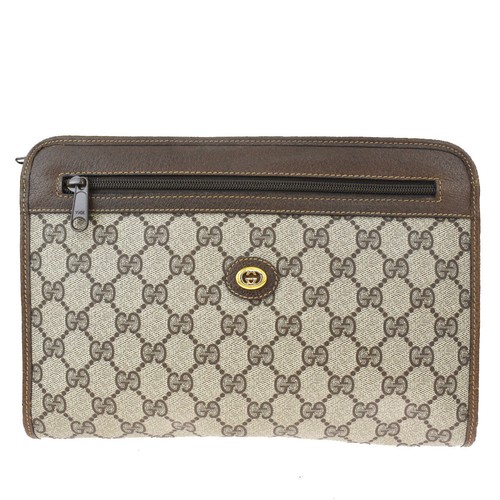 Authentic GUCCI GG Pattern Clutch Hand 