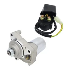 Chinese 90CC 110CC 125CC ATV Starter & Relay 3 Bolt TAOTAO ROKETA SUNL COOLSETER