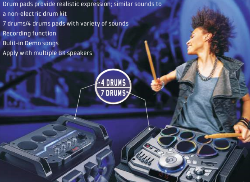 *Used* Edison Professional Party System “DRUM XL” Home Entertainment  System