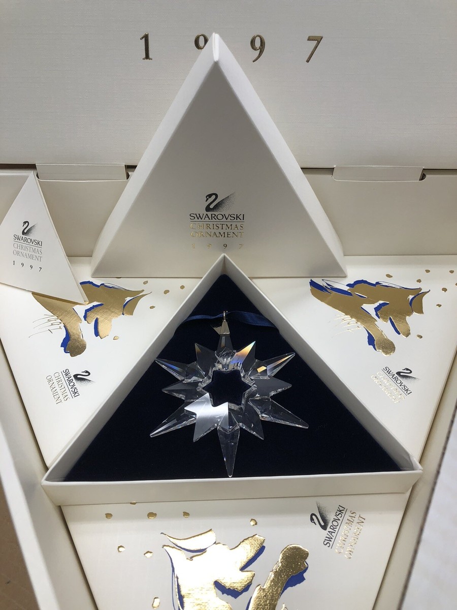 Swarovski Christmas Ornament 1997 Annual Super Rare Case Fresh
