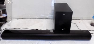 TCL S21BW 2.1 Channel Home Theater Sound Bar w/ Bluetooth Subwoofer 5.1 No Remot