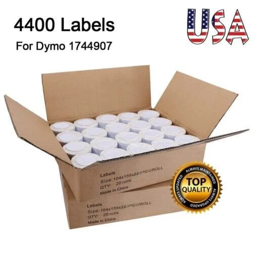 BLVD 20 Rolls 4x6 Shipping Address Labels 1744907 Compatible for DYMO 4XL LabelWriter