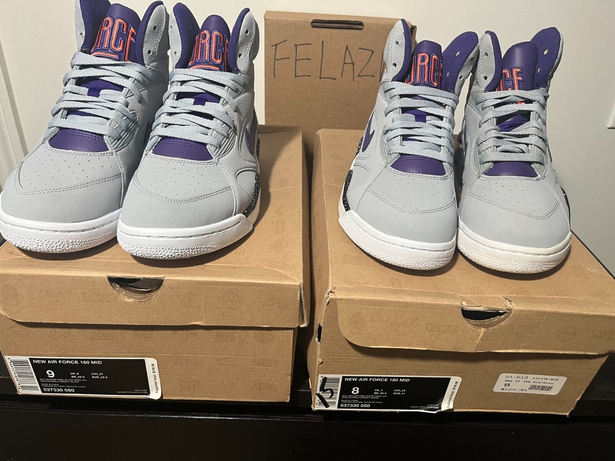 Size Nike New Air Force 180 Mid Wolf Grey for sale online