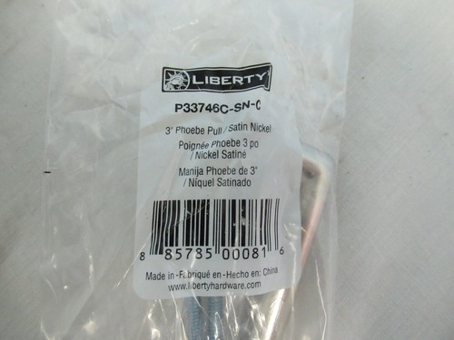 9pk Liberty P33746C-SN-C 3" Phoebe Pull Satin Nickel 885785000816 (BB) - Picture 2 of 4