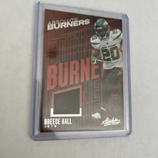 2023 NFL PANINI Football ABSOLUTE BREECE HALL ABSOLUTE BURNERS RELIC SP JETS