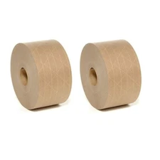 2 Rolls of 2.75 Inch x 450 Ft Ultra Durable Water-Activated Reinforced Tape
