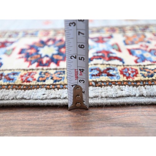 2'9"x18'2" Jubilee Gray Wool Afghan Super Kazak XL Runner Oriental Rug G86916 - Picture 6 of 7