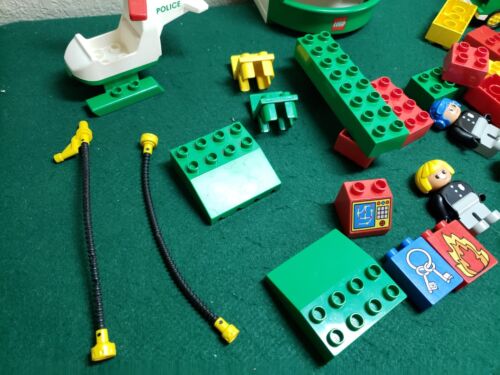 Lego Duplo 2811, Fire Truck Police Station Vehicles & Figures, INCOMPLETE, As-IS - Picture 2 of 11