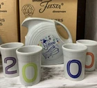 Retired Fiesta Millennium 2000 5 Piece Beverage Set - New Old Stock