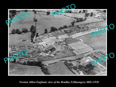 OLD 8x6 HISTORIC PHOTO OF NEWTON ABBOT ENGLAND THE FELLMONGERY MILL c1930