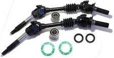 Rear Axle Kit Kawasaki Mule 3010 4010 2 Complete Drive Shafts Bearing Seals Boot