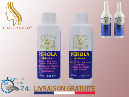 Kit Complet 2X100ml Lissage Brésilien Perola Eternity Liss - Photo 1 sur 2