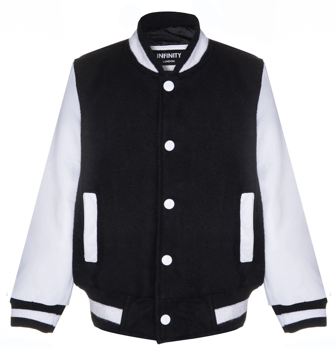 Bomber jacket white and best sale black