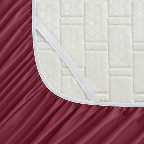18"-21" Extra Deep Pocket Fitted Sheet by Nymbus Elastic Corner Straps Bed Sheet - 第 145/211 張圖片