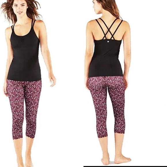 manduka essential capri adaptation print leggings