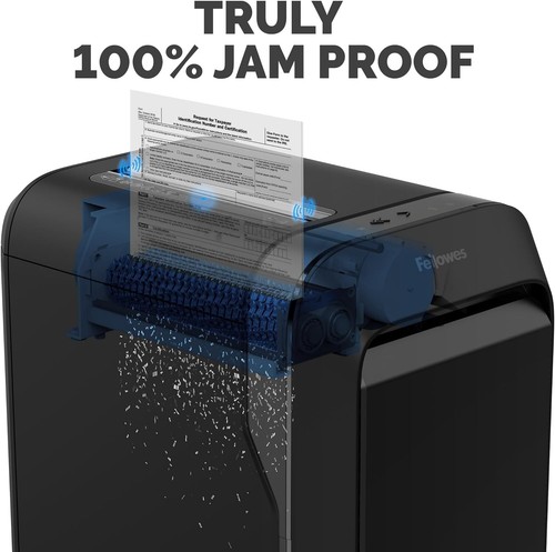 Fellowes Lx22m 20-Sheet Micro-Cut Shredder – 8 Gal Bin, 30 Min Run, Wheels - Picture 5 of 12