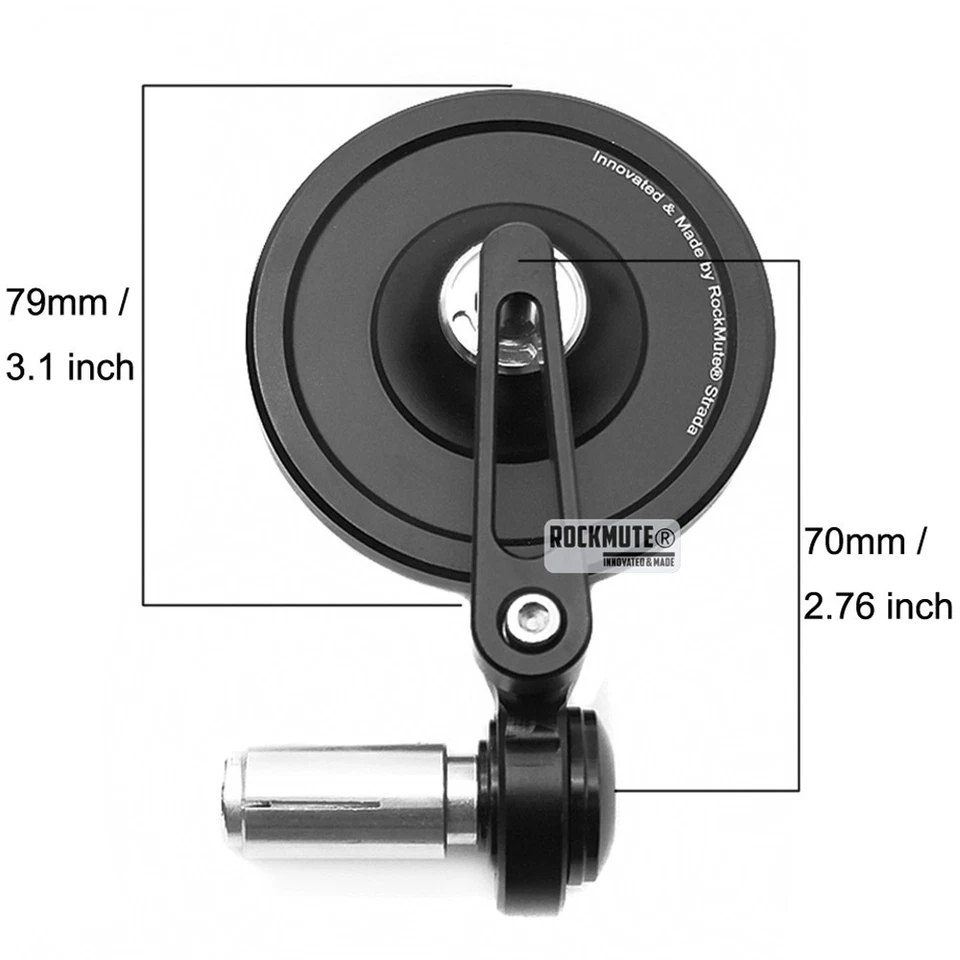 Cafe Racer Black Round End Bar Side Mirror For KAWASAKI VULCAN 900 VULCAN S 650 - Image 2 of 4
