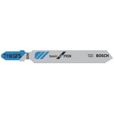 50X BOSCH Lames De Scie Sauteuse T-Shaft T 118 GFS Basic Pour Acier Inoxydable