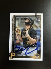 Billy Cook Signed 2025 Topps Series 2 Rookie Card Pittsburgh Pirates #425 Auto. rookie card picture