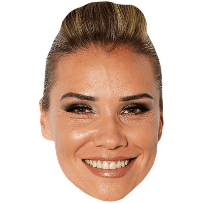 Jessica Pietersen (Hair Up) Promi Maske, flaches Kartengesicht, Kostüm Maske