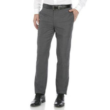  175 Calvin Klein Men's Stretch Slim Fit Suit Separates Pants, Grey, 30W X 32L