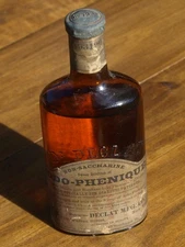 Antique IODO-PHENIQUE Dr DECLAT Medicine Bottle still sealed - early 1900s