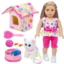 ZNTWEI American Doll Clothes and Accessories - Pet Kitty Play Set fit 18 Inch...