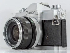 [Exc+5 READ] Canon FTb QL 35mm SLR Film Camera + O Mark FD 28mm f/3.5 from JAPAN