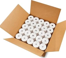 2 1/4" x 85' Thermal Paper Rolls (50 Rolls), BPA Free Receipt Paper, 58mm The...