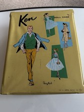 Vintage 1960 Mattel Ken Doll With Clothes and Rare Case. Excellent Condition