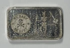 MK BARZ ANTIQUED SKELETON 1 OZ .999 SILVER BAR