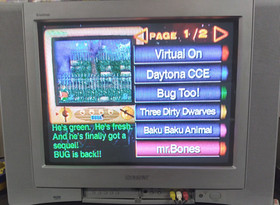 Sega Saturn Sega Screams Volume 1 Demo Disc Tested